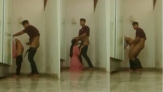 Cewek Dan Pacarnya Lagi Seru-seruannya Ngewe Berdiri Di Lorong, Bikin Basah Semua.