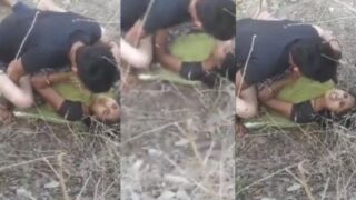 Cewek Pamer Gaya Seks Di Luar Sambil Temen-temennya Nonton, Bikin Makin Liar.