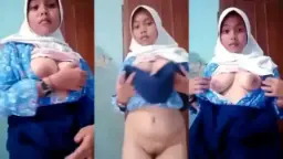Smp Hijab, Seragam Sekolah Masih Nempel, Bikin Bayangin Sesuatu Yang Liar.