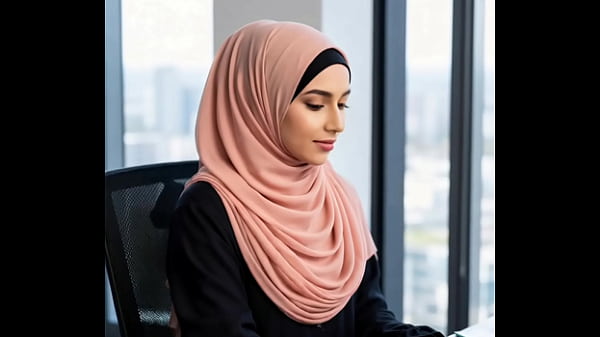 Gadis Arab Di Kantor, Rok Pendeknya Bikin Pikiran Liar.